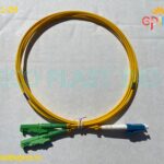 Patch cord fibra optica FO, singlemode SM, Duplex – E2000/ APC la LC-LC/PC, 9/125, 2.0 mm, lungime 2 m, RO 648385 – 635201-2M FT 349