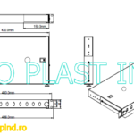 Patch panel tip ODF, 19″, pentru fibra optica FO, singlemode SM, cu 12 porturi si / pentru conectori E2000-APC, complet echipat cu tavita, pigtail SM SC/PC / Patch panel FO 12-SC SX sertar 1U 19″ echipat cu 12 buc.xAdaptor SC-SC SM SIMPLEX