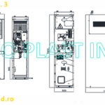 Celula Linie, 24 kV, 16 kA, In=630 A, echipata cu intrerupator ICS in vid, fara SF6 (SF6 FREE), dim. 500/1050/1850 mm, (fost 162440 DY 800/116) 140299 – GSCM005 rev. 3