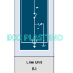 Celula Linie, tip LE, 24 kV, 16 kA, In=630 A, echipata cu separator IMS izolat in AER, fara SF6 (SF6 FREE), cu CLP, dim. 500x1050x1850 mm, (fost 162325 DY 803/2) 140203 – GSCM005 rev. 3